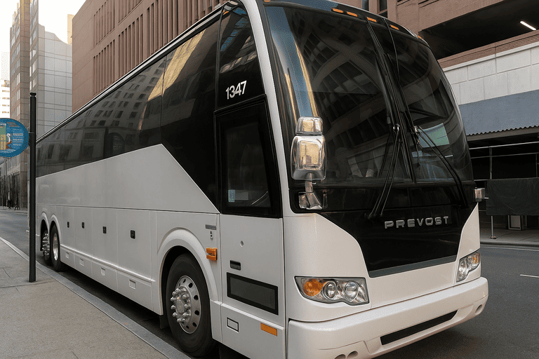 a Charter Bus Rental Tuscaloosa coach bus