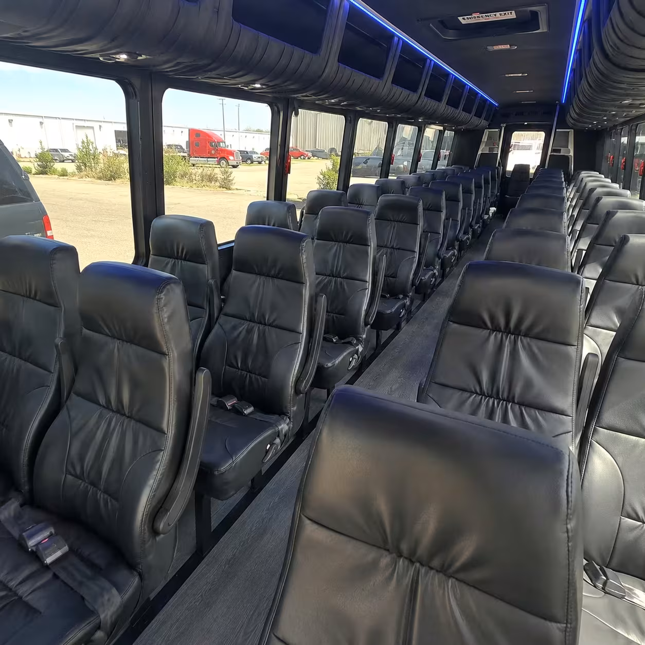 28 passenger minibus inside